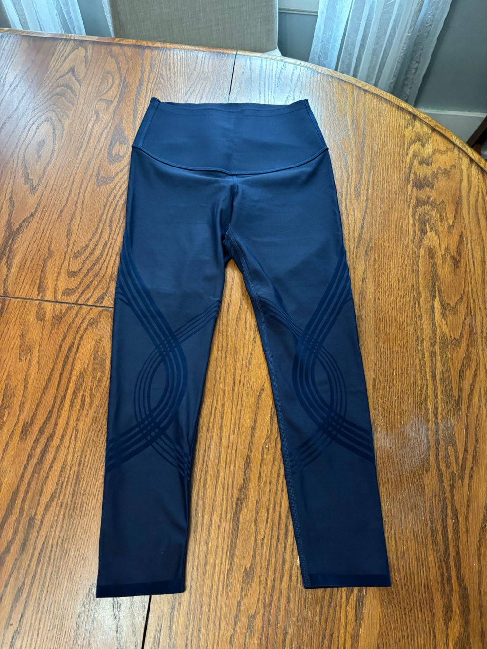 Fanka body sculpt leggings 22" navy blue athletic size S/M